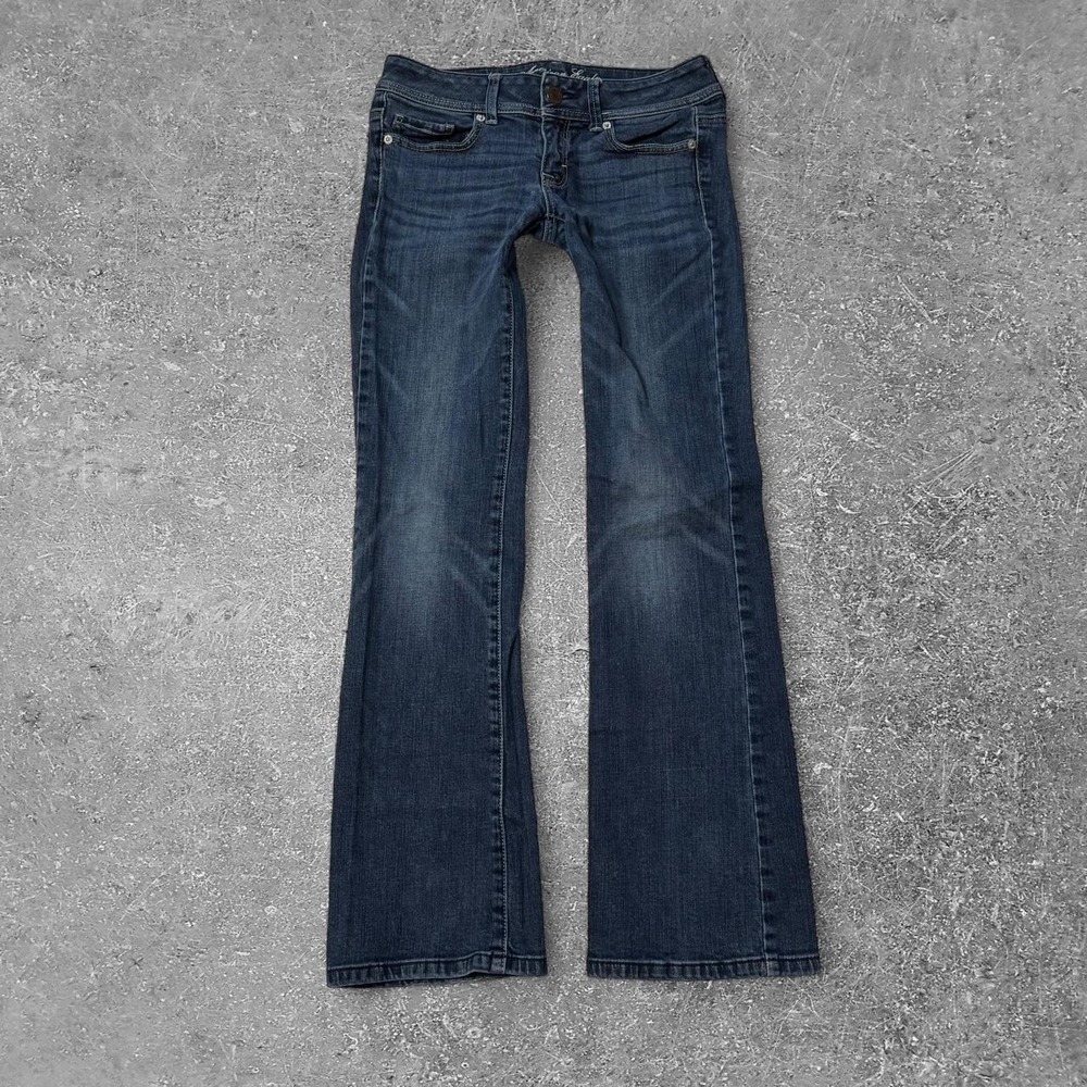 American Eagle Original Bootcut Jeans Womens 2 Blue Low Rise Y2K Denim